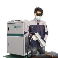 50w Max oil rust paint wood metal steel laser cleaning machine cheap cleaning laser rust removal machine